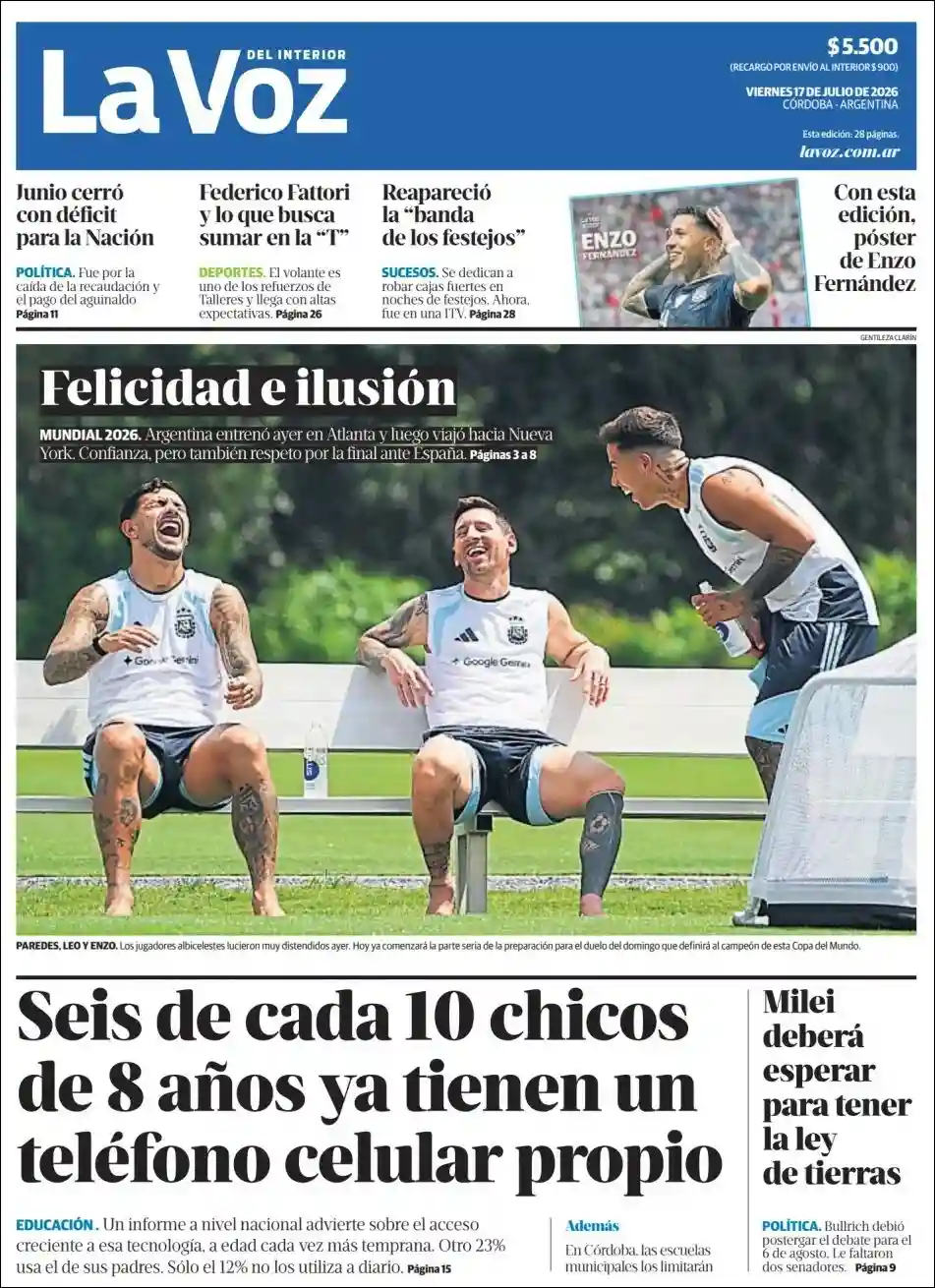 Evolucion Streaming | EL 5TO PODER - Tapa del diario La Voz