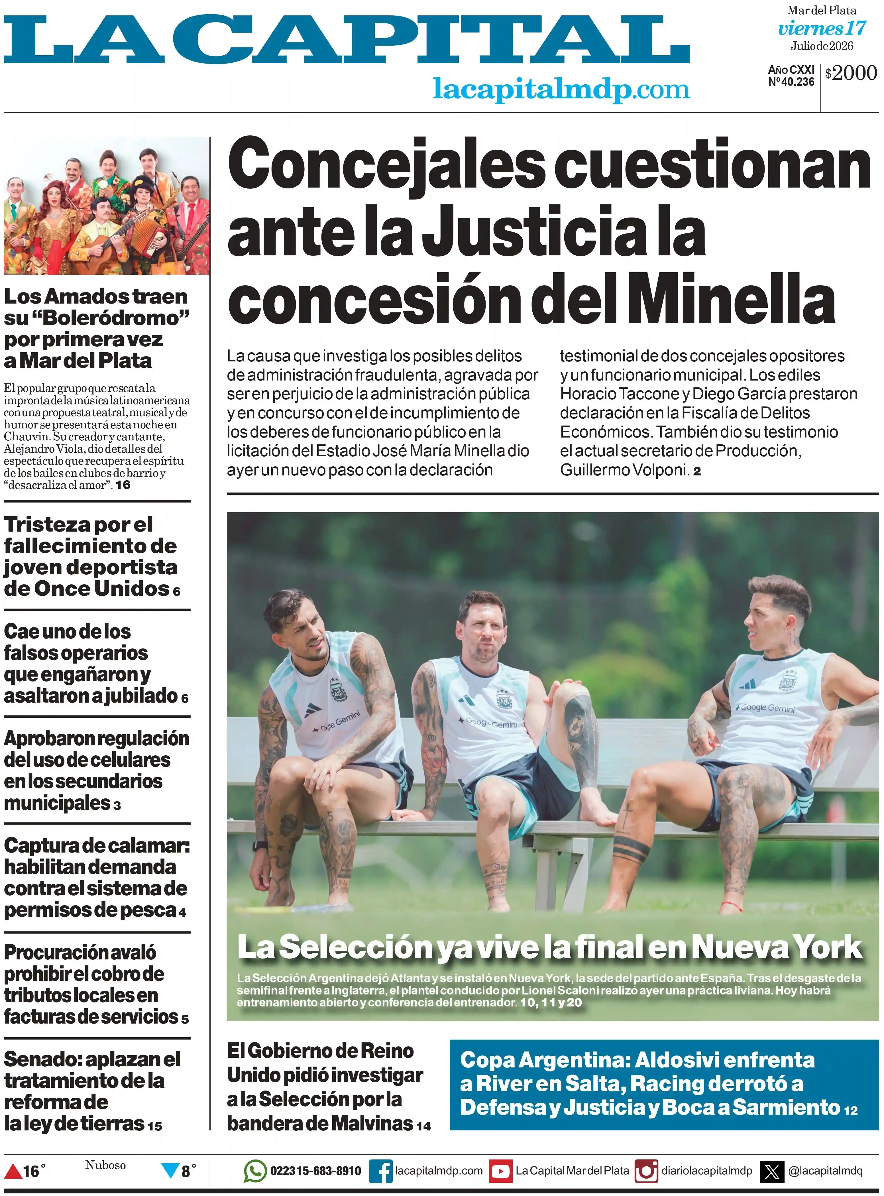 Evolucion Streaming | EL 5TO PODER - Tapa del diario La Capital